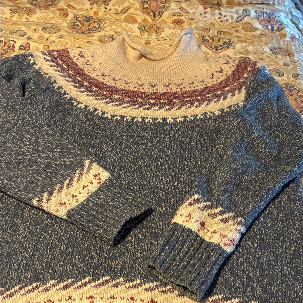L.L. Bean Cream Knit Sweater
